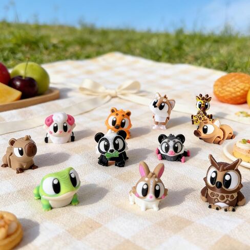 Prefilled Easter Eggs with 3D Printed Animals for Kids Party Favors Gifts Exchange, Fidget Toys for Goodie Bag Fillers, Classroom Prize Rewards, Easter Basket Stuffers Egg Hunt in Saudi Arabia