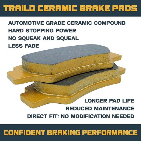 Traild Polaris Ranger 570/400/500/650/700/800 Midsize 2004-2022 Ceramic Brake Pad Set Front & Rear in Kuwait
