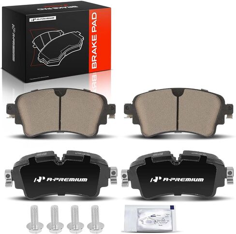 A-Premium Rear Ceramic Brake Pads Set Compatible with Audi A4 2017-2020, Q5 2018-2020, Q5 PHEV, A4/A6 Allroad, A4/A5/A6 Quattro, A5 Sportback, A7 Sportback, RS5, S4, S5, RS5/S5 Sportback, 4-Pack in Kuwait