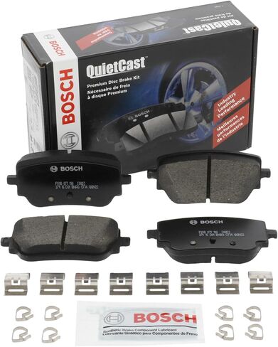 Bosch Automotive BC2271 QuietCast Premium Ceramic Disc Brake Pad Set - Compatible with Select Mercedes-Benz CLA250, CLA45 AMG, GLA250, GLA45 AMG, GLB250; REAR in Kuwait