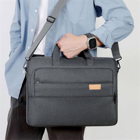 Men's Business Briefcase with Airbag Shockproof Shoulder Bag for Commuting and Travel Carrying(Gris,Small) in Saudi Arabia