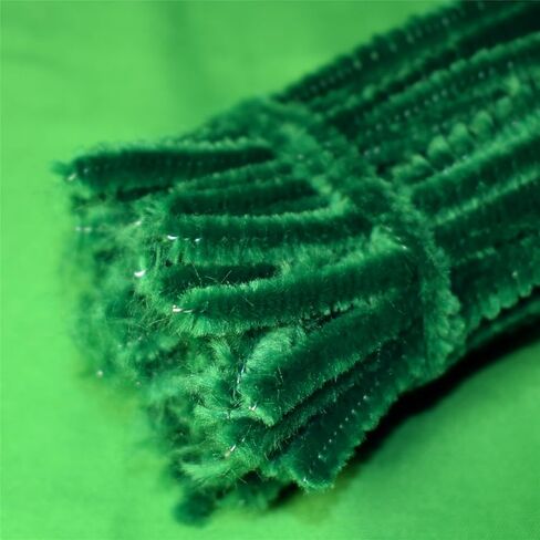 Dark Green Pipe Cleaners Chenille Stems (200 Pack) for DIY Art Craft Decorations Creative (12 in x 0.24 in) in Saudi Arabia