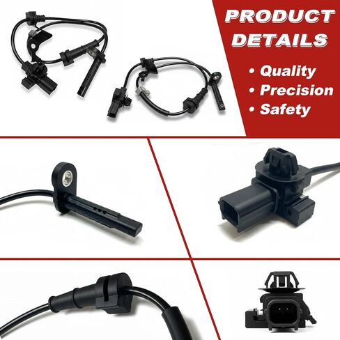 ABS Wheel Speed Sensor 2Pcs: Front Left & Right Compatible with Acura 2015-2020 TLX V6 3.5L L4 2.4L, Honda 2013-2017 Accord L4 2.4L V6 3.5L L4 2.0L in Saudi Arabia