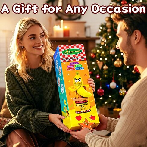 Funny Interactive Dancing Talking Banana Toy, Puppy Gifts Mimicking, Recording Repeating What You Say, Hilarious Laughs, Novelty Gag Gift for Pets Adults Friends Coworkers Office, Adjustable Volume in Saudi Arabia