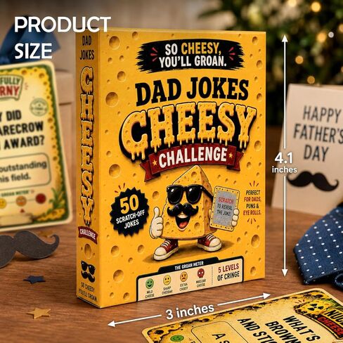 Funny Fathers day Dad Gifts from Daughter Son Wife , Dad Jokes Funny Fathers Day Card, Step Dads Father Day Gift, Dads Joke Gifts Cool Cute Fathers Days Present from Kids Daughter - Christmas Dad Gifts in Saudi Arabia