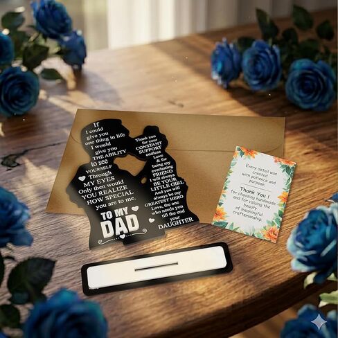 Funny Fathers day Dad Gifts from Daughter Son Wife , Dad Jokes Funny Fathers Day Card, Step Dads Father Day Gift, Dads Joke Gifts Cool Cute Fathers Days Present from Kids Daughter - Christmas Dad Gifts in Saudi Arabia