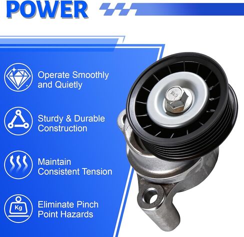 39083 Belt Tensioner Compatible with Chevy Silverado 1500 09-13, Compatible with GMC Sierra 1500 2500 10-13, Compatible with Cadillac Escalade 09-14, V8 4.8L 5.3L 6.0L 6.2L in Kuwait
