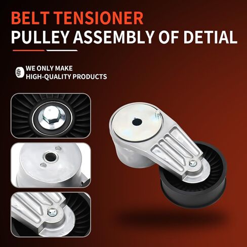 F4TZ6B209AA Belt Tensioner with Pulley for 87-96 Ford Bronco E150 E250 E350 F150 F250 4.9L in Kuwait