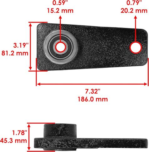 Caltric Deck Tensioner Arm Compatible with John Deere X324 X340 X360 FS651V FH661V 42" 48" 54" in Kuwait