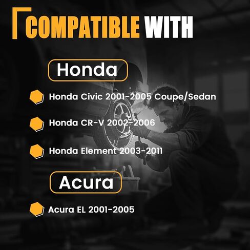 محرك منفاخ تيار متردد GSPSCN 700005 مع مروحة متوافق مع Honda Civic 2001-2005 كوبيه/سيدان، CR-V CRV 2002-2006، العنصر 2003-2011丨Acura EL 2001-2005 - محرك منفاخ التدفئة والتهوية وتكييف الهواء يستبدل # 79310S5DA01 in Kuwait
