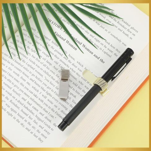 6 Pcs Pen Holders for Clipboard Metal Pen Clip Holder Gold Silver Pens Loop Holder Adjustable Pens Organizer with Single Spring Loop for Notebook and Home Office Pocket in Saudi Arabia