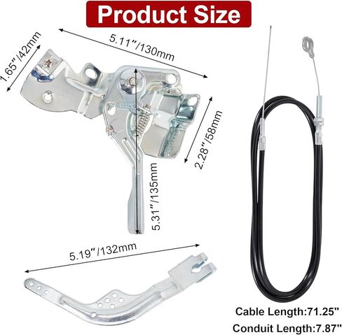 RUTU Throttle Control Assembly Kit for Predator 212cc 71 inch Go Kart Throttle Cable Throttle Linkage Kit for Coleman Baja 196cc CT200U BT200X KT196 MB200 Honda GX160 GX200 Mini Bike Go Cart Tiller in Kuwait