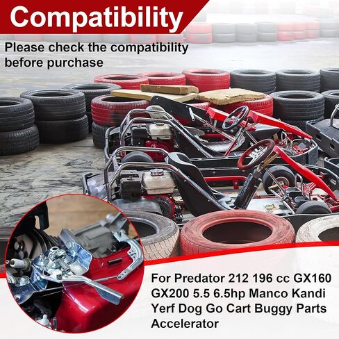 RUTU Throttle Control Assembly Kit for Predator 212cc 71 inch Go Kart Throttle Cable Throttle Linkage Kit for Coleman Baja 196cc CT200U BT200X KT196 MB200 Honda GX160 GX200 Mini Bike Go Cart Tiller in Kuwait