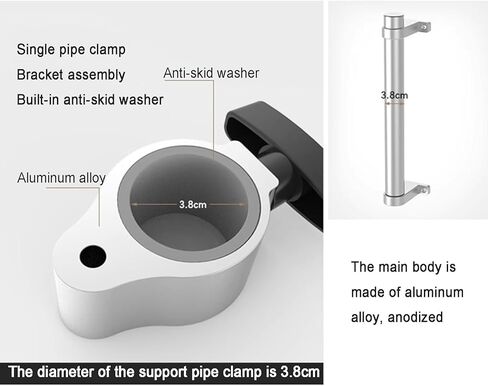 Dual Monitor Wall Mount,Aluminum Alloy Arm Stand,Height/Angle Adjustable,Each Holds Up to 8kg,with 75x75/100x100 Mounting Holes, in Saudi Arabia