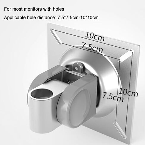 Dual Monitor Wall Mount,Aluminum Alloy Arm Stand,Height/Angle Adjustable,Each Holds Up to 8kg,with 75x75/100x100 Mounting Holes, in Saudi Arabia