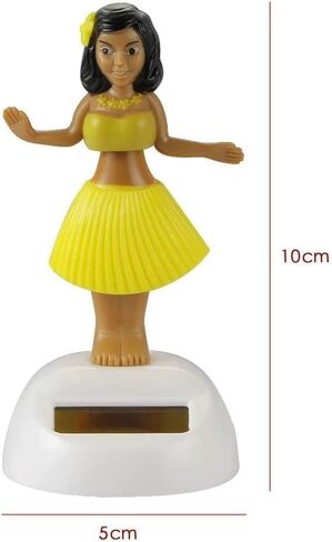 Blue Solar Powered Dancing Hula Girl Dashboard Decorations Swinging Bobbleheads Ornament Collection Figurines for Auto Interior Home Decor Solar Power Kits in Kuwait
