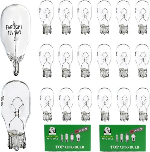 20PCS 921 Bulbs T15 12V 16W Interior Light Bulbs for Reverse Brake Turn Signal Tail Dome and Trunk Lamps Compatible with Auto RV Marine Replace#:54766 912 in Saudi Arabia