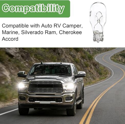 20PCS 921 Bulbs T15 12V 16W Interior Light Bulbs for Reverse Brake Turn Signal Tail Dome and Trunk Lamps Compatible with Auto RV Marine Replace#:54766 912 in Saudi Arabia