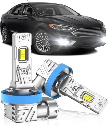 Fit for 2007-2015 Chevy Silverado 1500 2007-2019 Silverado 2500 3500 HD Fog Light Bulb, 18000 Lumens 6000K White Fog Lights, 600% Upgraded Brightness, 60000+ Hours Lifespan, Pack of 2 in Kuwait
