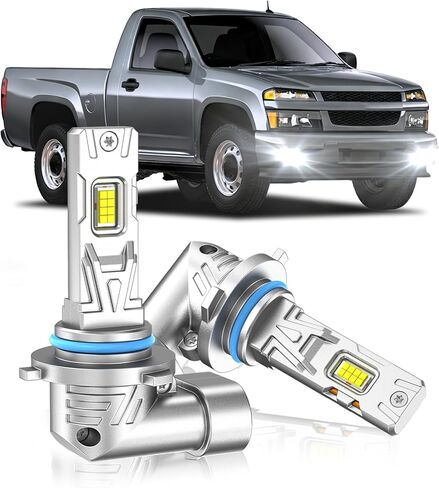 Fit for 2007-2015 Chevy Silverado 1500 2007-2019 Silverado 2500 3500 HD Fog Light Bulb, 18000 Lumens 6000K White Fog Lights, 600% Upgraded Brightness, 60000+ Hours Lifespan, Pack of 2 in Kuwait