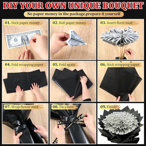 DataMoon 2026 Graduation Gift for Her Him, DIY Money Bouquet Kit Class of 2026 Middle High School College Graduation Gifts Ideas for Women Daughter Son in Saudi Arabia
