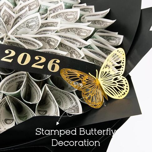 DataMoon 2026 Graduation Gift for Her Him, DIY Money Bouquet Kit Class of 2026 Middle High School College Graduation Gifts Ideas for Women Daughter Son in Saudi Arabia