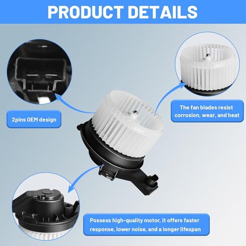HVAC Heater Blower Motor - Compatible with Subaru 2017-2023 Impreza, 2020-2023 Legacy/Outback, 2018-2023 Crosstrek, Replace# PM4818 in Kuwait