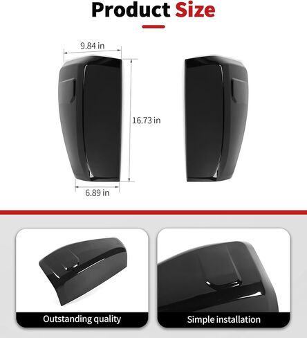 JWWY Smoked Taillight Rear Light Lamp Decor Tinted Darkened Taillight Cover Trim Fit for 2019-2026+ GMC Sierra 2PCS Blackened in Kuwait