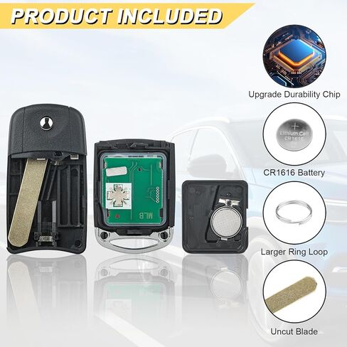 Vurkcy Key Fob Replacement for 2009-2014 Acura TL TSX/ 10-13 ZDX/ 08-12 Honda Accord(Coupe Only) Car Keyless Entry Remote Control, MLBHLIK-1T MLBHLIK1T, 4-Btn in Kuwait