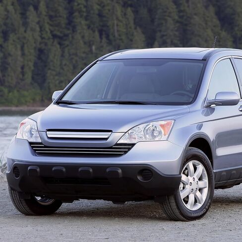 متوافق مع المصابيح الأمامية Honda CRV 2007 2008 2009 2010 2011 مع غطاء كروم كهرماني للسائق وأزواج الركاب (بدون مصابيح) in Kuwait