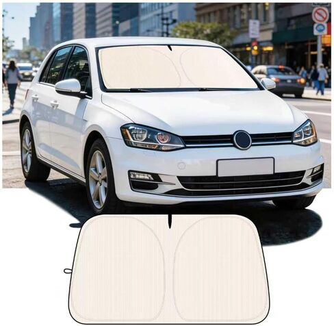 59"×31" 2026 Upgraded Car Windshield Sun Shade Foldable,Thickened Car Sun Shade Windshield with Storage Bag,Universal Sunshade for Cars Windshields for Most Cars,SUVs in Kuwait