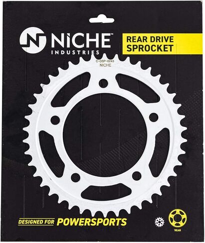 NICHE 525 Front 17T Rear 42T Drive Sprocket Kit for 2001-2007 Honda Shadow Spirit 750 VT750DC in Kuwait