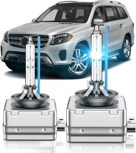 مناسب لمرسيدس بنز 2017-2019 GLS450 GLS550 GLS63 AMG 2008-2015 GL320 GL350 GL450 GL550 GL63 GLK350 GLK450 D1S HID مصابيح زينون الأمامية، لمبة إضاءة عالية منخفضة الشعاع، 8000K أزرق، حزمة من 2 in Kuwait