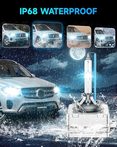 مناسب لمرسيدس بنز 2017-2019 GLS450 GLS550 GLS63 AMG 2008-2015 GL320 GL350 GL450 GL550 GL63 GLK350 GLK450 D1S HID مصابيح زينون الأمامية، لمبة إضاءة عالية منخفضة الشعاع، 8000K أزرق، حزمة من 2 in Kuwait