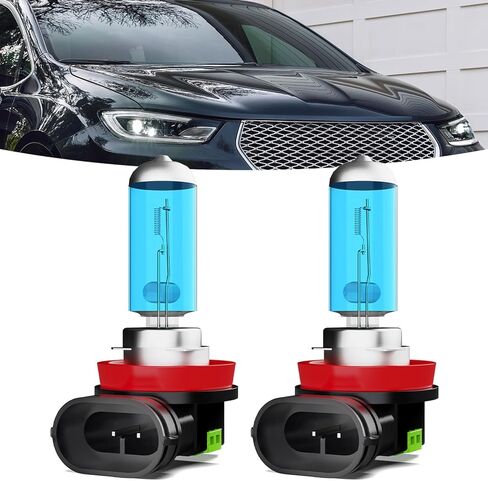 Headlights Fit for Chrysler Pacifica 2017-2020 Halogen Headlight Bulbs,9005/HB3/H10 High Beams+ H11/H8/H9 Low Beams Bright Front Lights,Plug And Play,Pack of 4 in Kuwait
