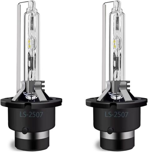 Light Bulbs Fit For Infiniti QX70 2014-2017, D2S Xenon HID High Low Beam H11 Halogen Fog Lights High Performance Headlight Bulb Combo, 6000K White Light, 4 Bulbs in Kuwait