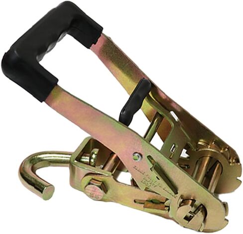 Boxer 4 Pack Heavy Duty Rubber Handle 2" Ratchet Buckle with Swivel J Hook, Double Locking, Breaking Strength 6,600lbs Towing, Cargo Control Tie Down in Saudi Arabia