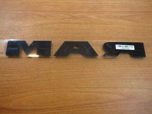 Mopar 2019-2020 Ram 2500 3500 4500/5500 Left Front Driver's Side Black Metal RAM Nameplate OEM Vehicle Emblem in Kuwait