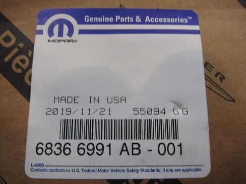 Mopar 2019-2020 Ram 2500 3500 4500/5500 Left Front Driver's Side Black Metal RAM Nameplate OEM Vehicle Emblem in Kuwait