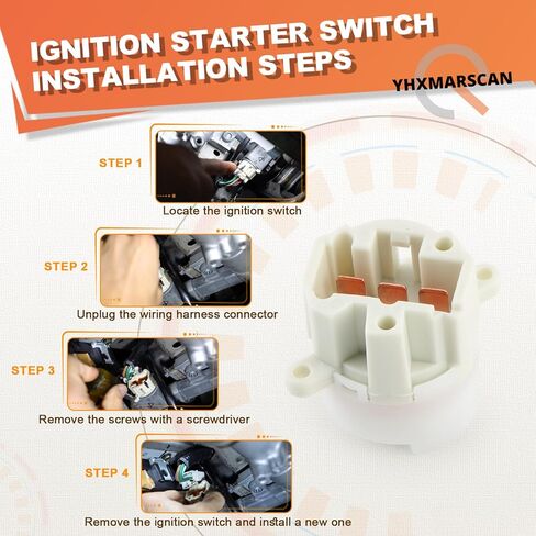 Ignition Starter Switch Replace 487500M010, 201-1825 Fit for Infiniti FX35 FX45 G20 I30 I35 QX4,Nissan 350Z,Maxima,Murano,Rogue Select,Sentra,Tiida,Urvan in Kuwait