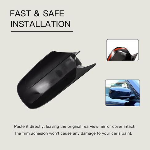 Mirror Cover Cap Compatible with Dodge Charger 2011-2023 Glossy Black in Saudi Arabia