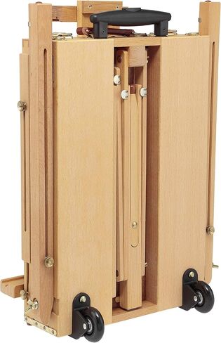 Creative Mark Monet Wooden French Walnut Color Easel & Sketchbox- Portable Lightweight Art Easel with Storage for Adults - Ideal for Drawing, Painting - Includes Palette, Supports Canvas up to 32" in Saudi Arabia