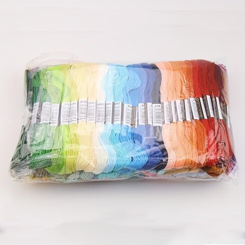 150PCS Embroidery Thread Set 150 Colors 8m 6-Strand Floss Wide Color Range for Cross-Stitch Hand Embroidery DIY Crafts, 150 Colors in Kuwait