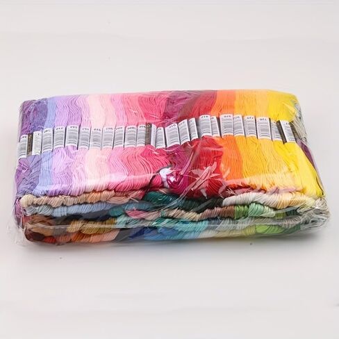 150PCS Embroidery Thread Set 150 Colors 8m 6-Strand Floss Wide Color Range for Cross-Stitch Hand Embroidery DIY Crafts, 150 Colors in Kuwait
