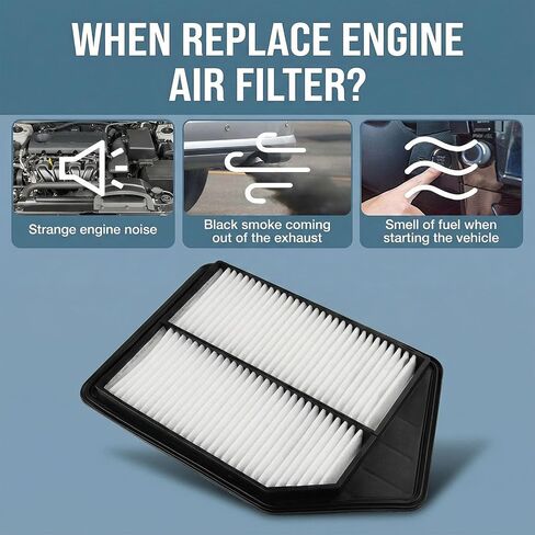 UIU Engine Cabin Air Filter Set 2PCS Compatible with Honda CR-V 2.4L L4 2015-2016 Replace CF10134 CA11945 in Saudi Arabia