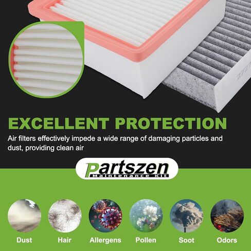 16546-6RA0A Activated Carbon Engine and Cabin Air Filter Fit for Nissan Rogue 2021-2025 Replace 27277-6RC0A 165466RA0A in Kuwait