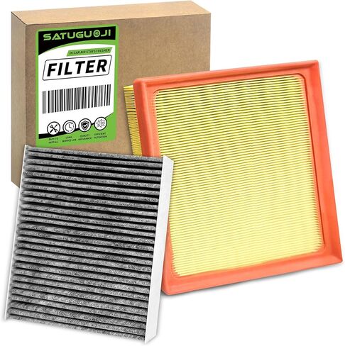 17801-25020 87139-58010 Engine Cabin Air Filter Set Filter for RAV4 2019-2024 (NOT HYBRID), Camry 2018-2024 (NOT HYBRID), Highlander 2020-2025 (NOT HYBRID) in Saudi Arabia