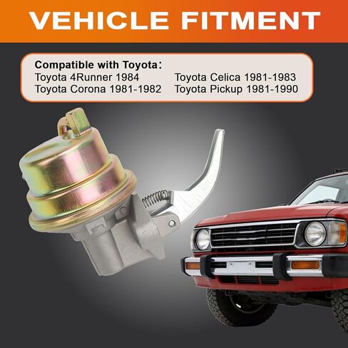 M60416 Mechanical Fuel Pump Replace for Toyota 4Runner 1984, Toyota Celica 1981-1983, Toyota Corona 1981-1982, and Toyota Pickup 1981-1990 in Saudi Arabia