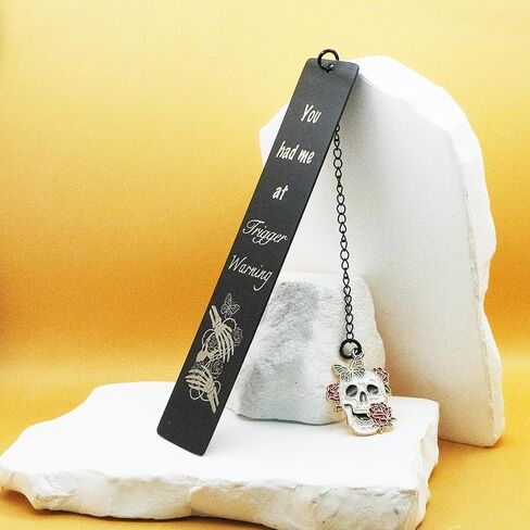 Dark Romance Bookmark for Women Gothic Rose Gift for Book Lovers Friends Funny Spicy Romance Bookmark for Sister Reader Bookish Birthday Graduation Christmas Back to School Supplies Merch in Kuwait