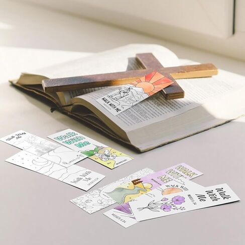 Resurhang 160 Pcs Walk with Me LDS Bookmarks 2026 LDS Youth Theme Gifts for The Church of Jesus Christ, Latter-Day Saints Mormon Church in Kuwait